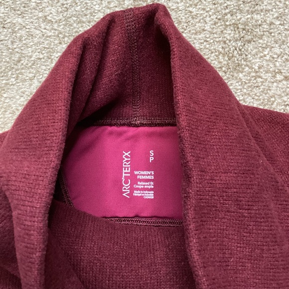 Arc'teryx Women's Desira Tunic Fleece Knit Long Turtle Cowell Neck Size Small - Picture 5 of 7